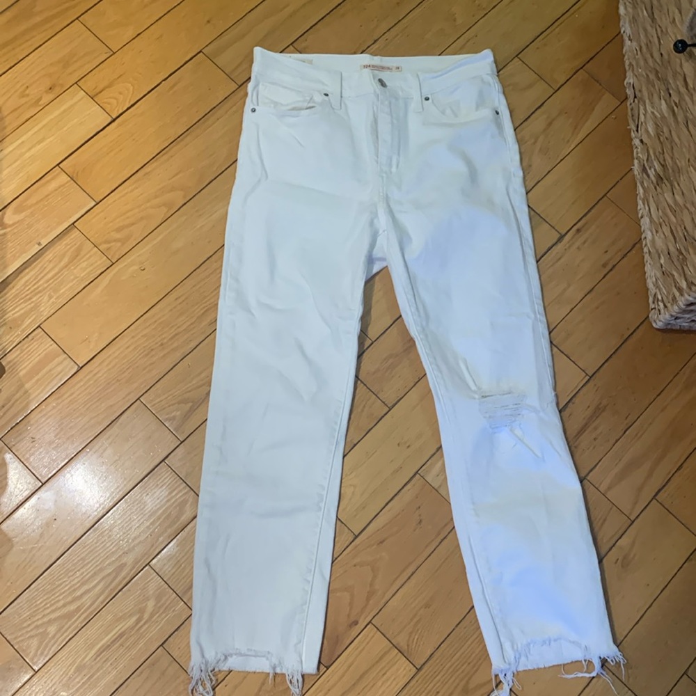 Like new Levi’s high rise straight crop!